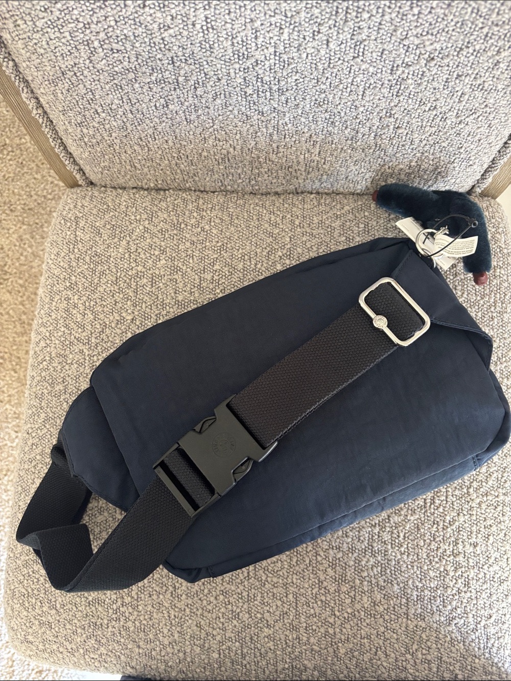 FINAL SALE Kipling NWT Tarry True Blue Tonal Large Belt Bag Crossbody Sling - Picture 6 of 13